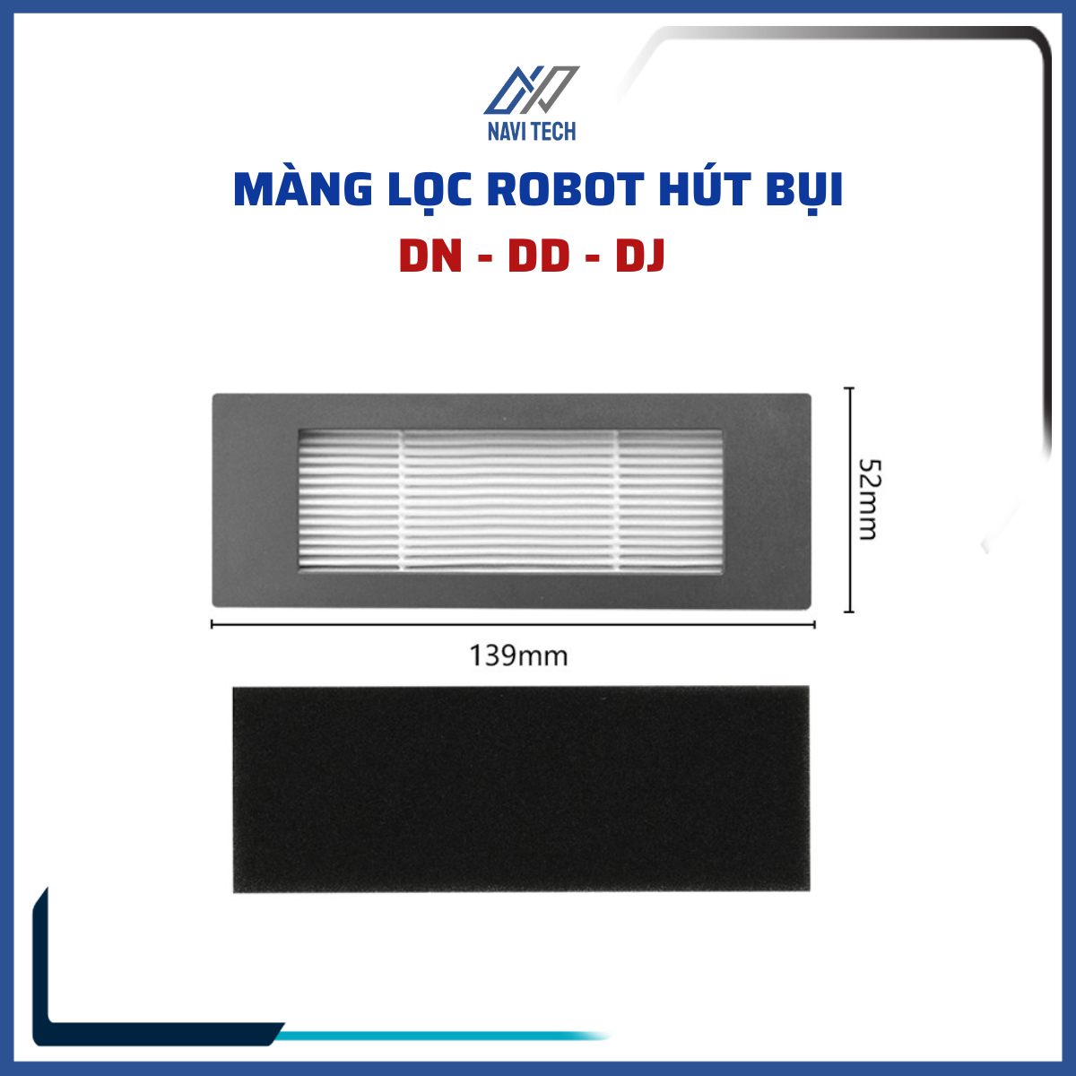 Màng lọc Hepa cho Robot hút bụi Debot DN33 DN320 DN36 DN39 DN55 DN520 DD35 DJ35