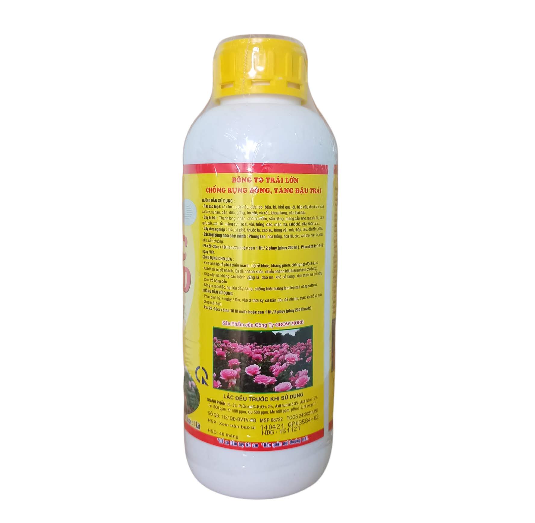 Phân bón hữu cơ HUMIC ACID 322 Chai 1lít, đa vi lượng sinh học