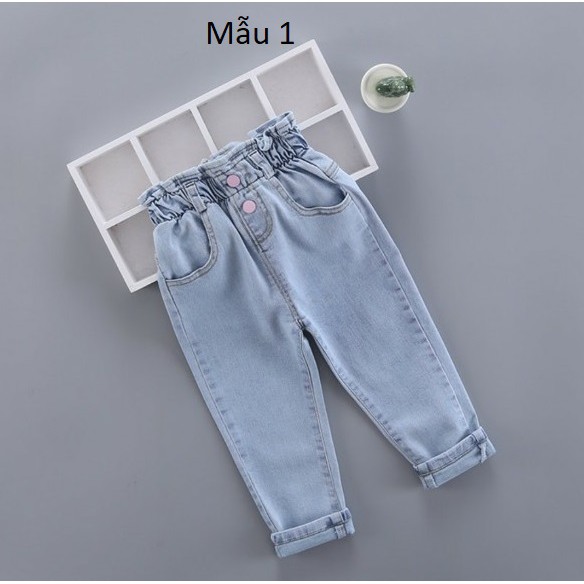 (Size 9-45kg) Quần bò, quần kaki bé gái cạp bèo