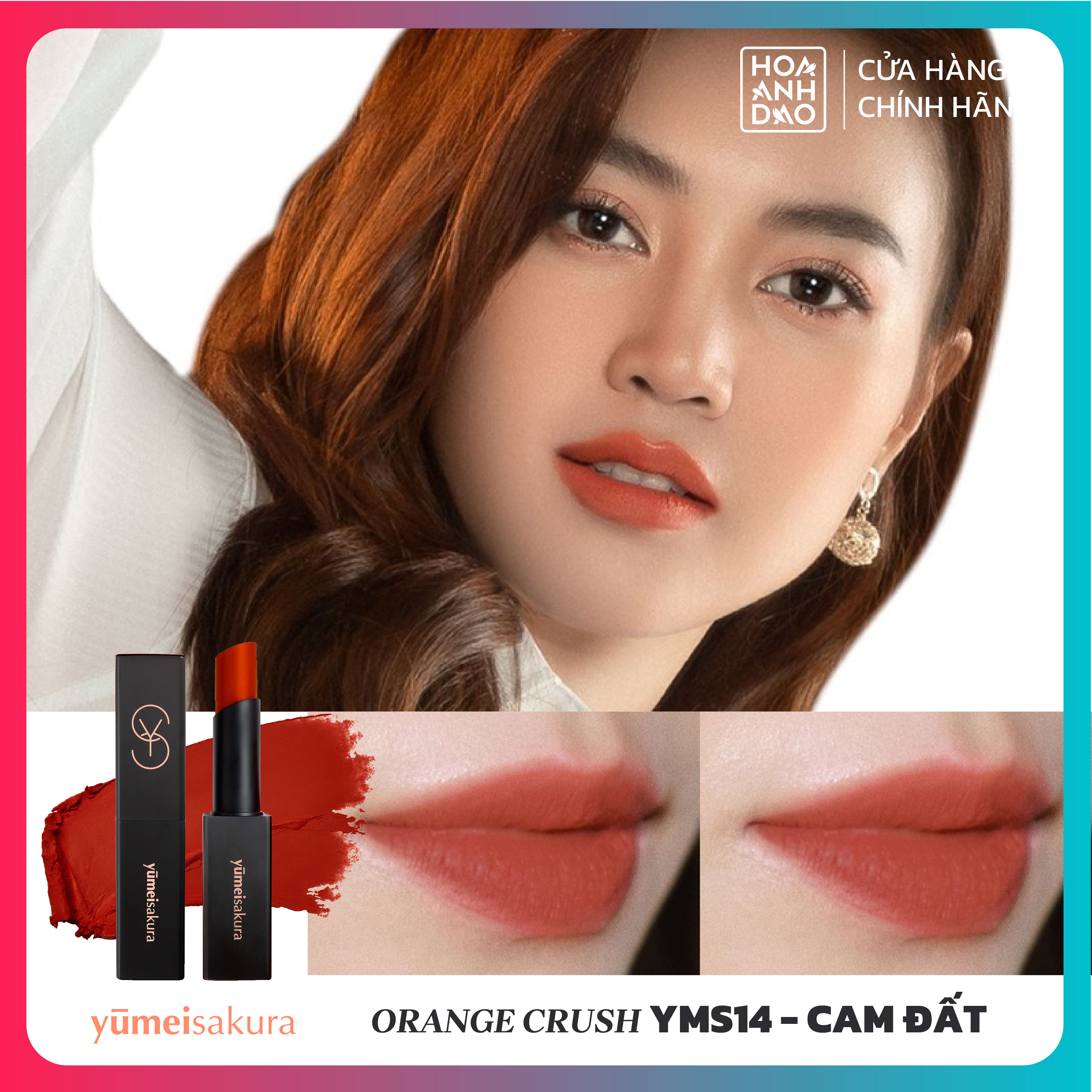Son Thỏi Lì Yumeisakura - Cam Đất - Orange Crush - YMS14