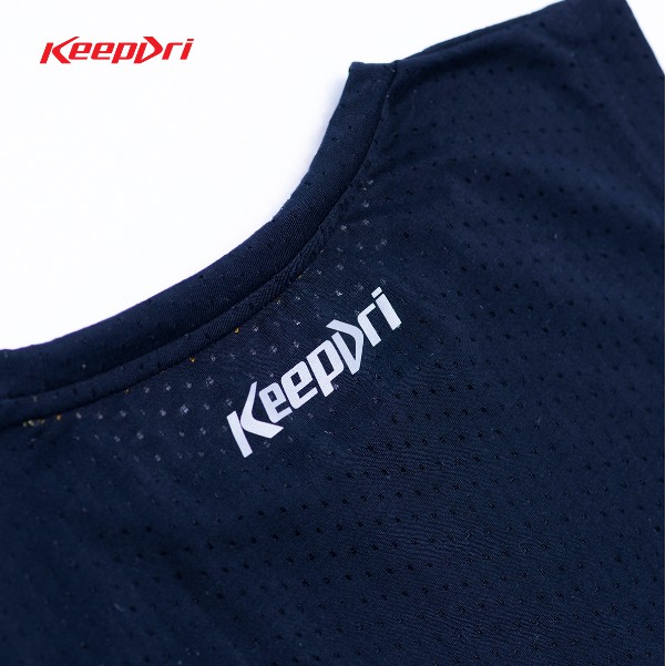 Áo Thun Thể Thao Ba Lỗ Keepdri Màu Đen KBTMDE01