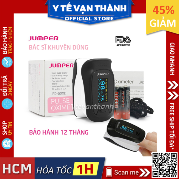 [HÀNG CÔNG TY] Máy Đo Nồng Độ Oxy SPO2 Và Nhịp Tim JUMPER JPD-500D OLED -VT0856 - [Y Tế Vạn Thành] bán chạy