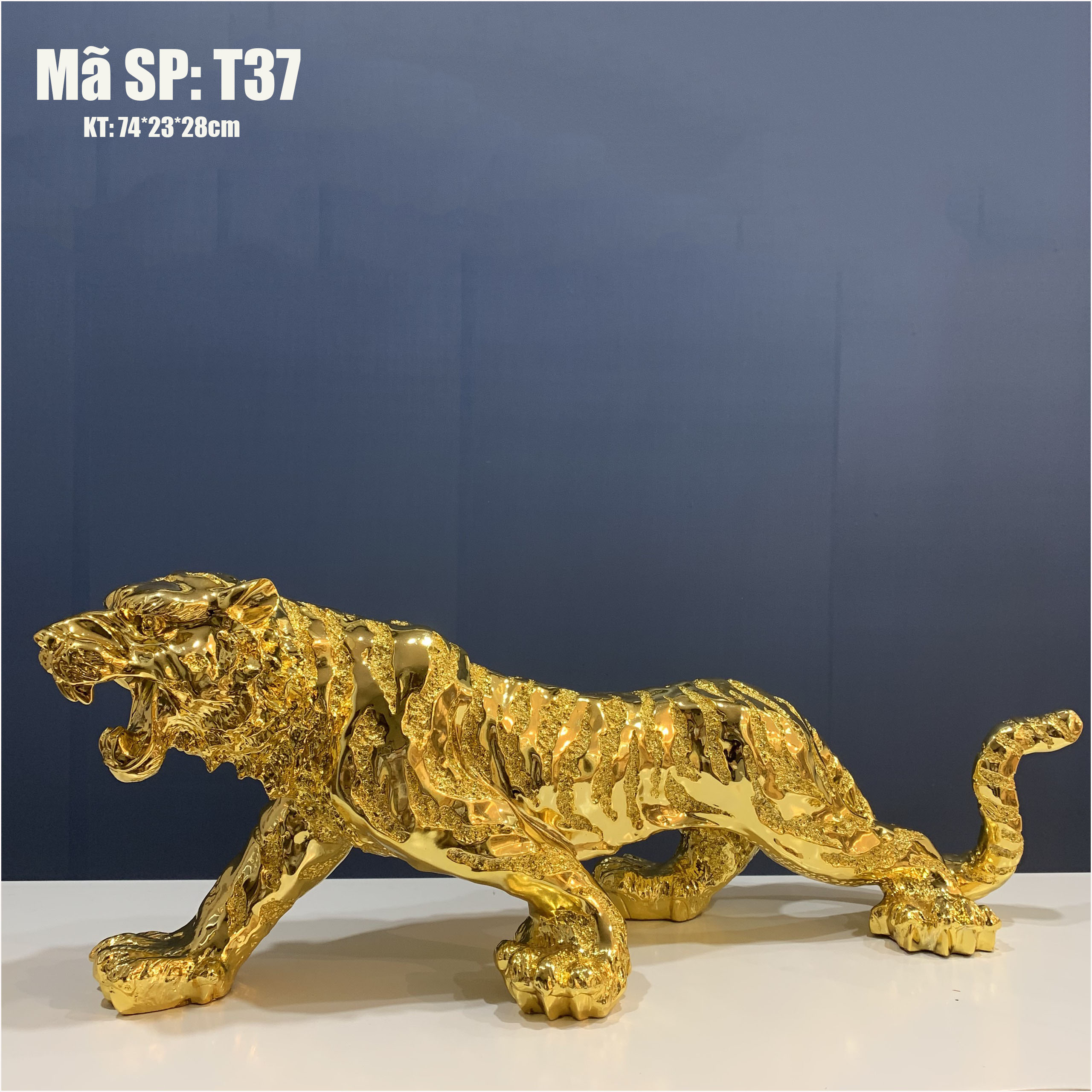 Tượng Hổ Vàng Size Lớn Dài 74 cm