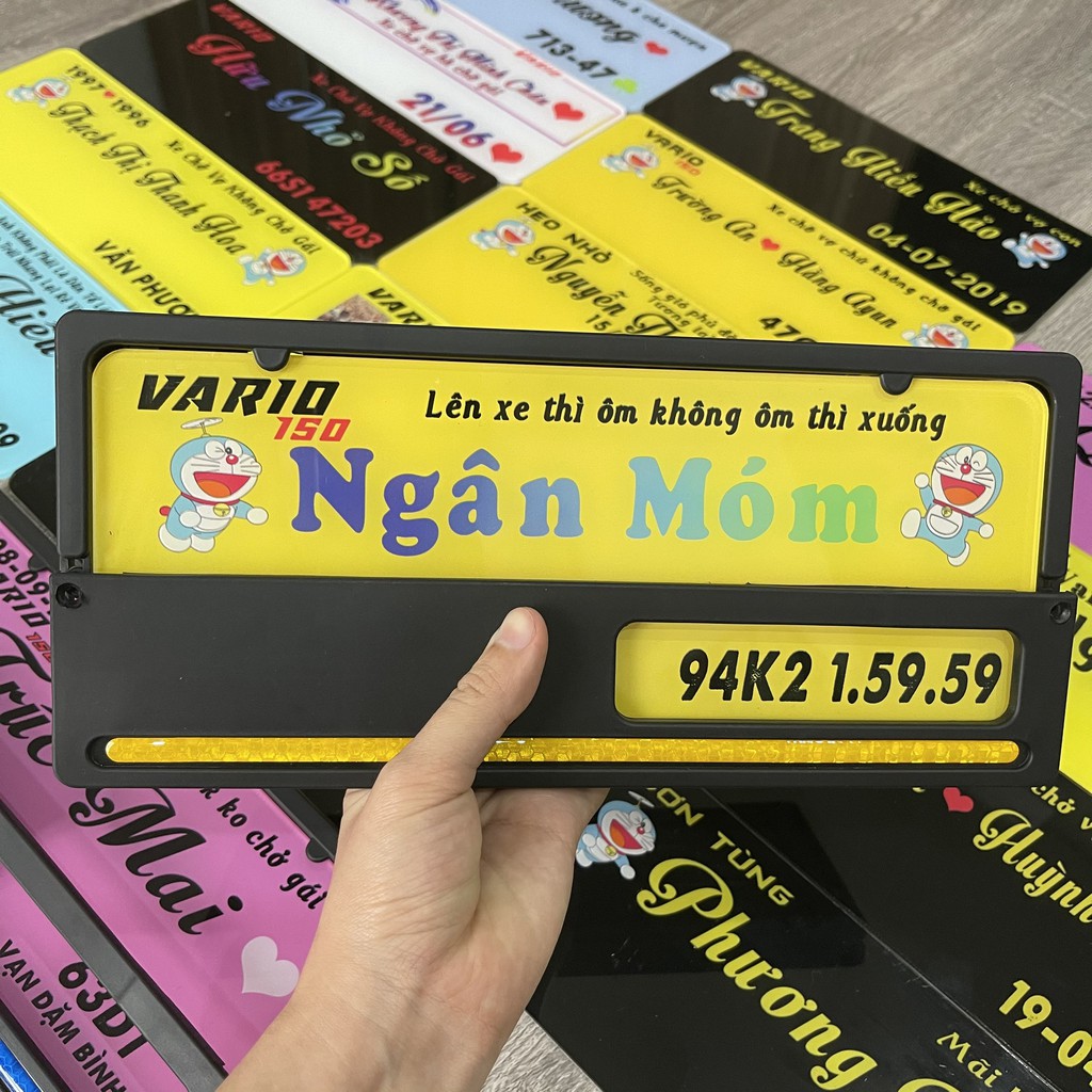 Bảng tên xe máy kiểu Indo full phụ kiện