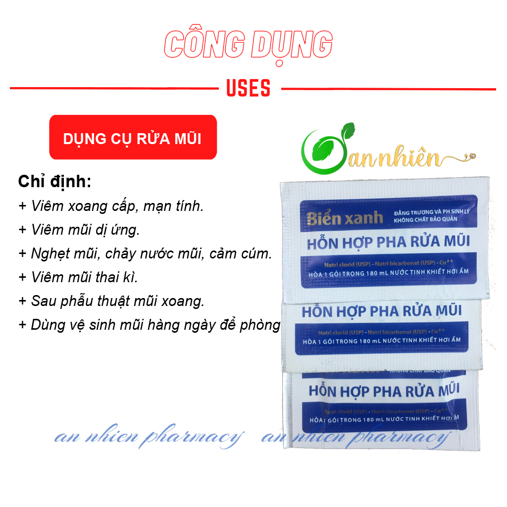 Bộ dụng cụ rửa mũi Biển xanh