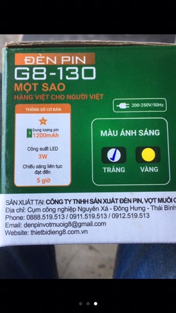Đèn Pin Đội Đầu G8-130