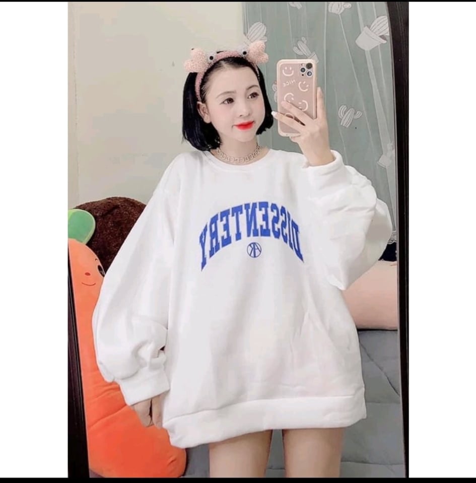 Áo sweater nỉ in chữ DESSENTI (Trọng lượng từ 40kg đến 70kg )