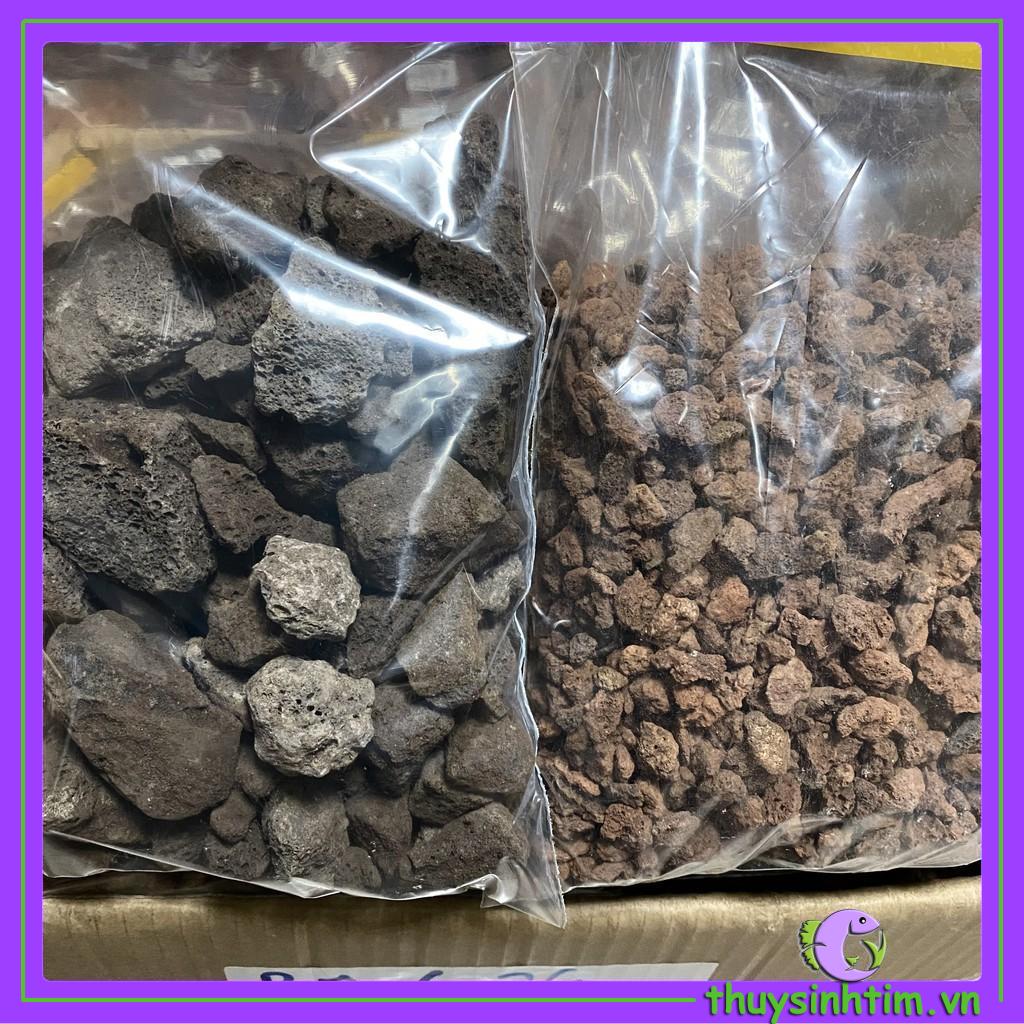 Đá nham thạch đỏ size nhỏ (1kg)