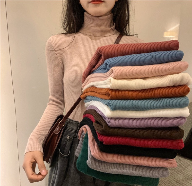 ÁO LEN CỔ CAO 3 PHÂN HÀNG QUẢNG CHÂU , ÁO LEN LÔNG THỎ MỀM.