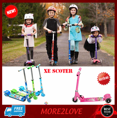 Đồ chơi cho trẻ, Xe đạp cho trẻ tập đi, Xe Trượt Scooter Có Đèn - Sắt Không Gỉ. Dành Cho Bé Từ 3 Đến 14 Tuổi. Mua ngay hôm nay được SALE 50%. Bảo hành uy tín.