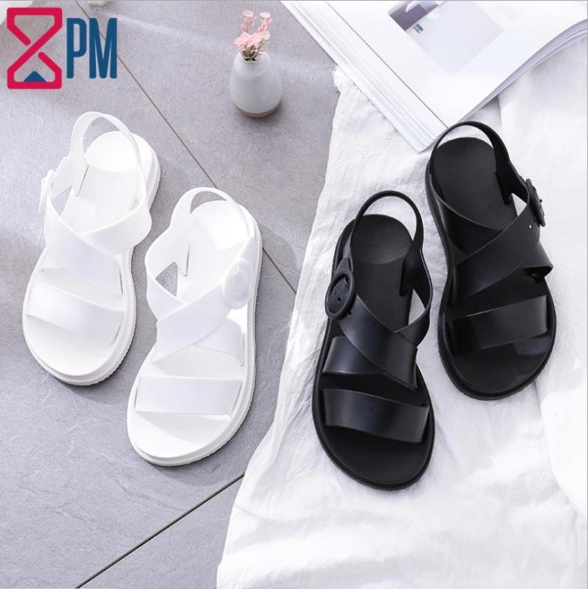 Giày Sandal Nữ CHỐNG NƯỚC Cao Su Quai Chéo G1801 giá rẻ