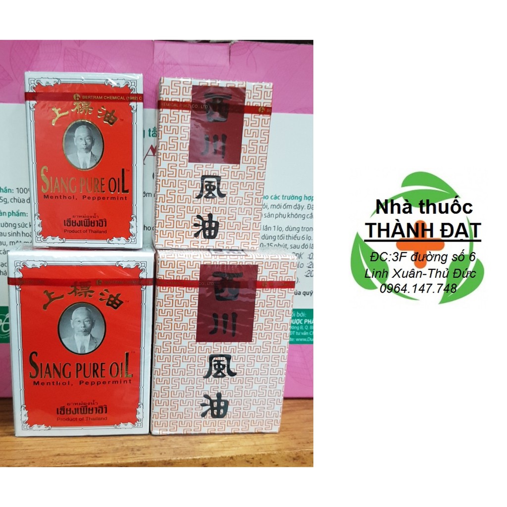 [Lấy mã giảm thêm 30%](1 lốc 12 chai) Dầu gió Thái Lan đỏ - trắng