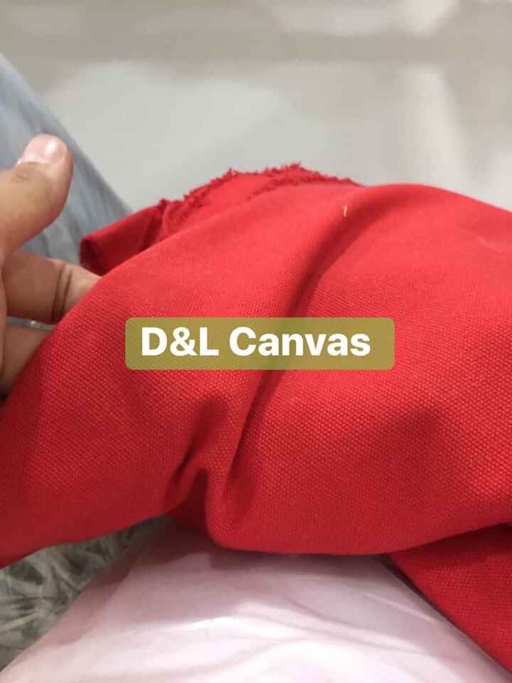 [HCM]Vải bố canvas màu đỏ khổ 1m6 may túi xách