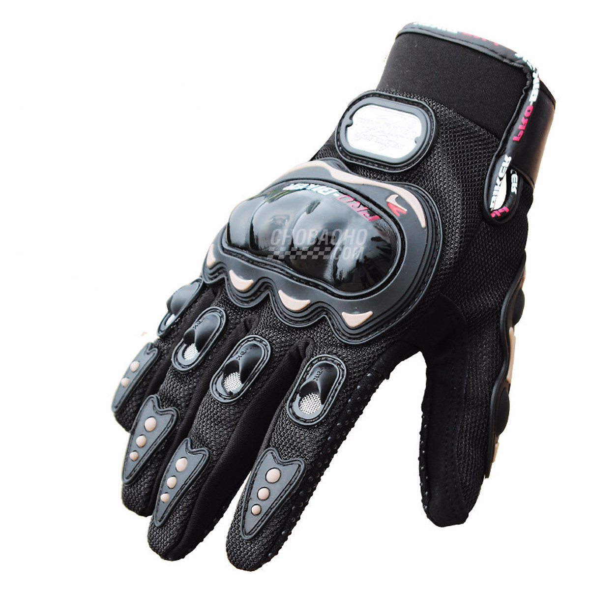 Găng tay phượt Pro - Đen - XL