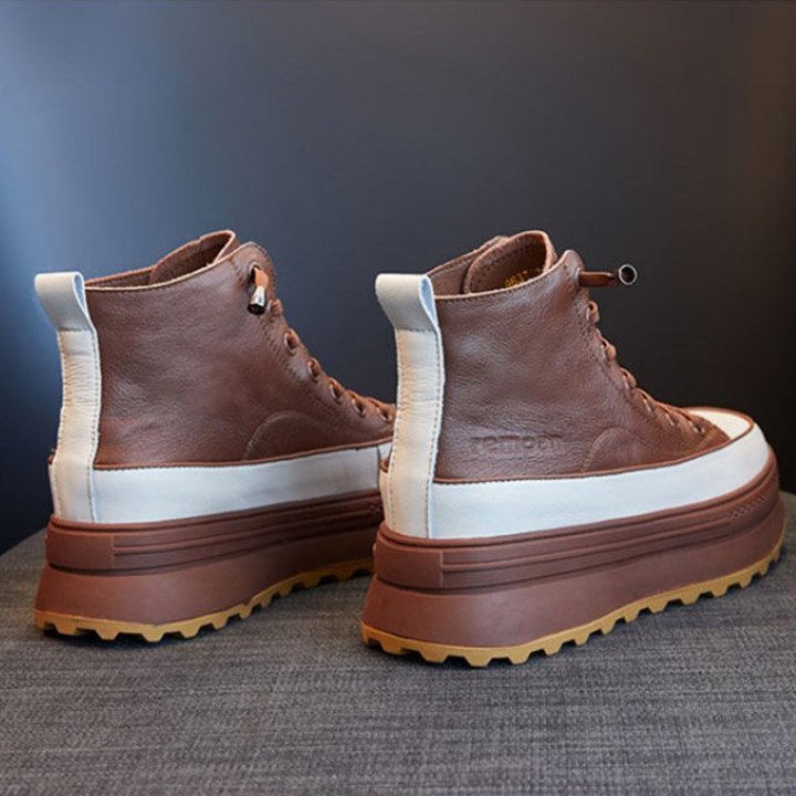 Giày Boot Đế Xuồng 7CM da pu PB390-4088
