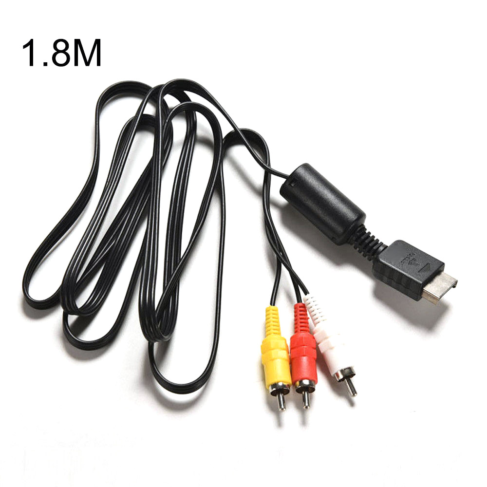 1PC 1.8m 3 Cáp video/âm thanh RCA Màu đen Bộ chuyển đổi đa đầu ra TV AVwire