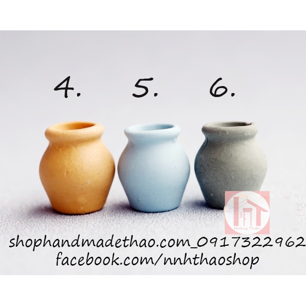 Miniature Trang Trí Mô Hình, Dollhouse_Bình Sứ
