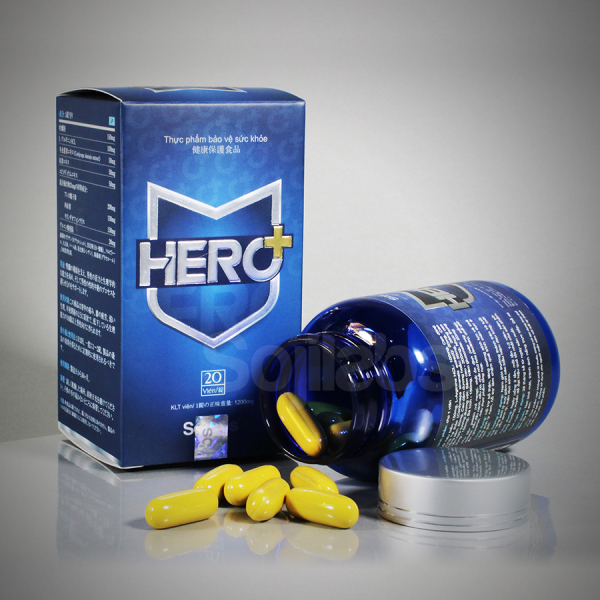 Viên uống tăng cường sinh lý nam giới Hero Plus lọ 20 viên cao cấp
