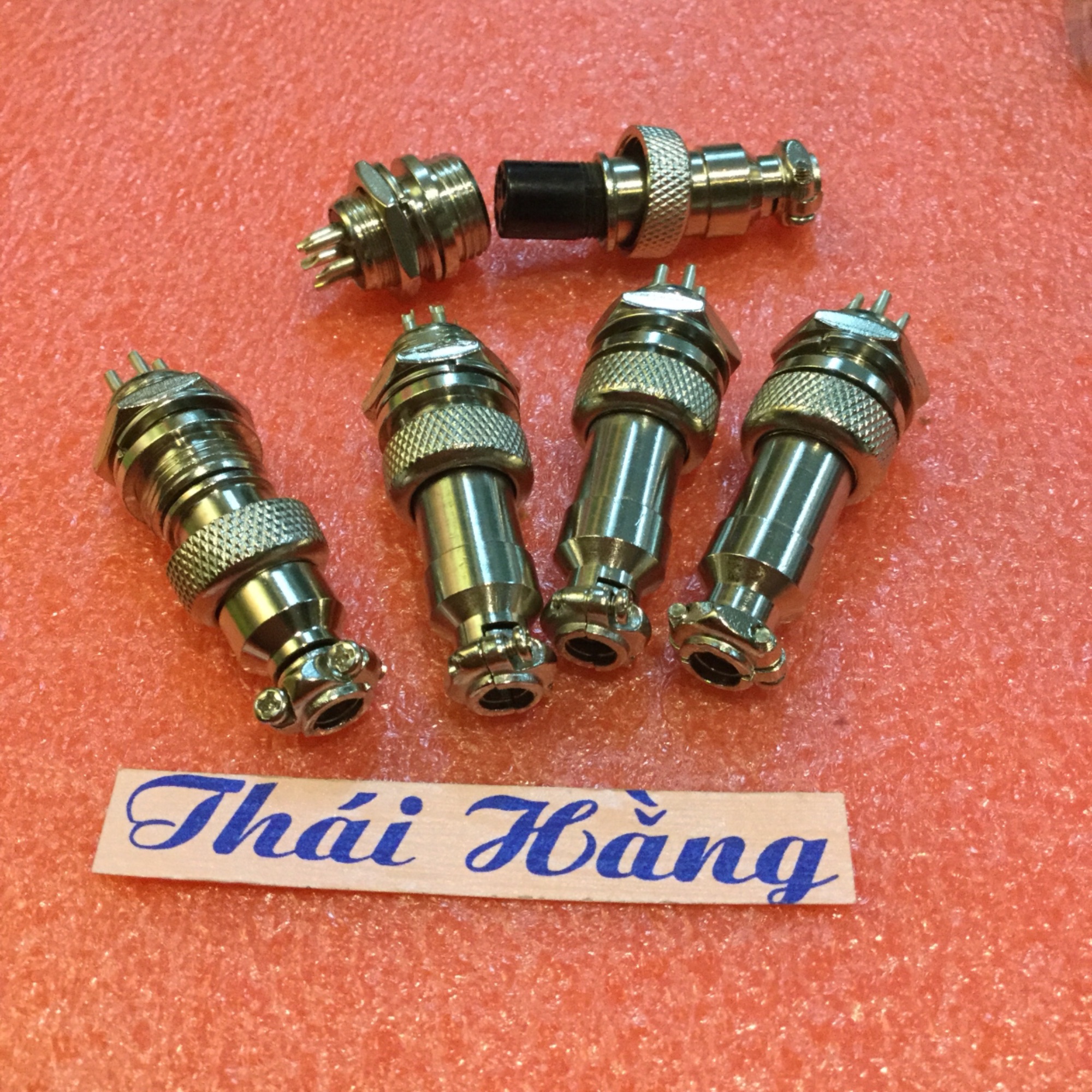 5 chiếc Jack sắt tròn GX12 bộ đực và cái 5 p