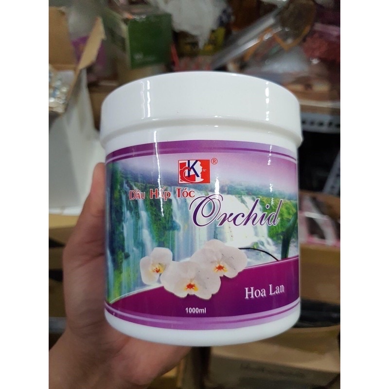 Kem ủ tóc hấp dầu xả tóc hoa lan lk mềm mượt 1000ml