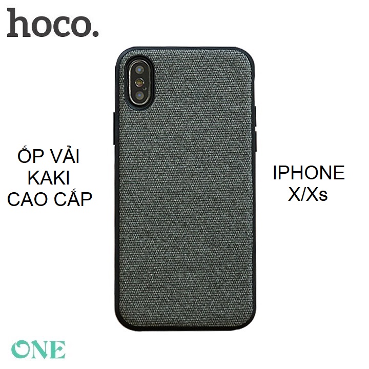 [HCM]Ốp lưng vải cao cấp hoco dùng cho dòng iphone X