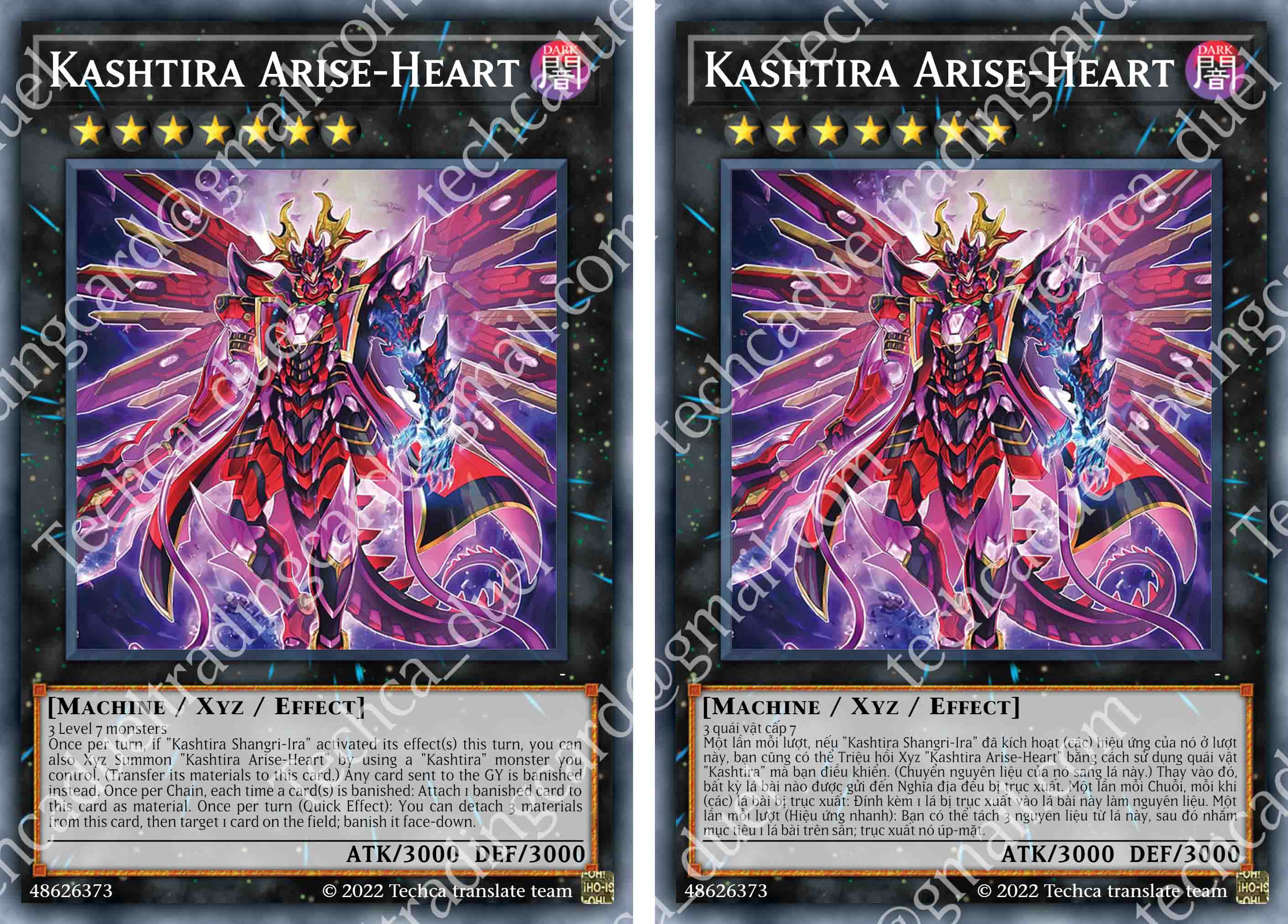 Bài In Tiếng Việt - Bộ bài Yugioh - Custom Deck - Kashtira Deck