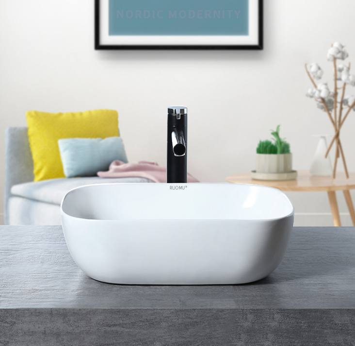 Chậu Lavabo rửa mặt đặt bàn cao cấp EBEC LV-26