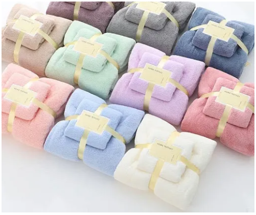 Khăn mặt cao cấp kích thước 30x50cm (Màu ngẫu nhiên - khăn kẻ ngang)