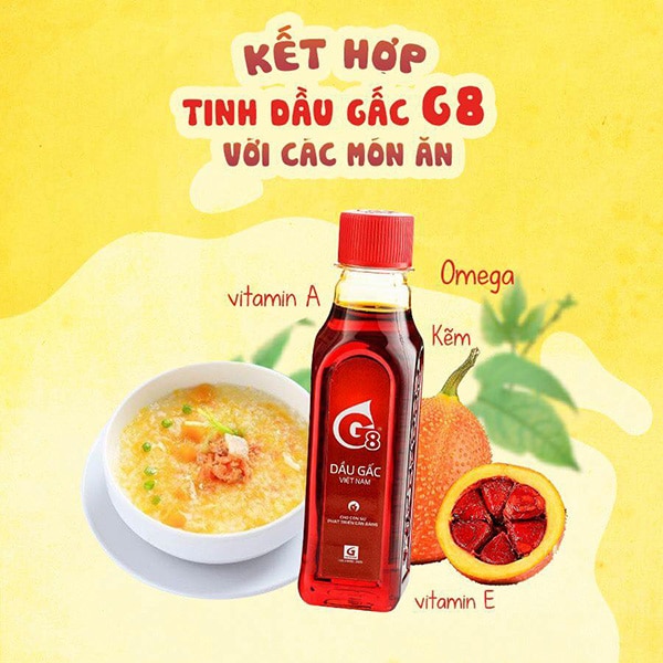 Dầu Gấc G8 Việt Nam 185ml : HSD 2026