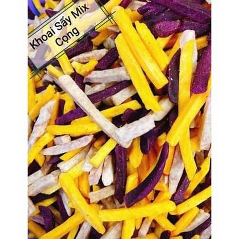 Khoai Cọng Sấy Mix 3 Vị - Cực Ngon 100g
