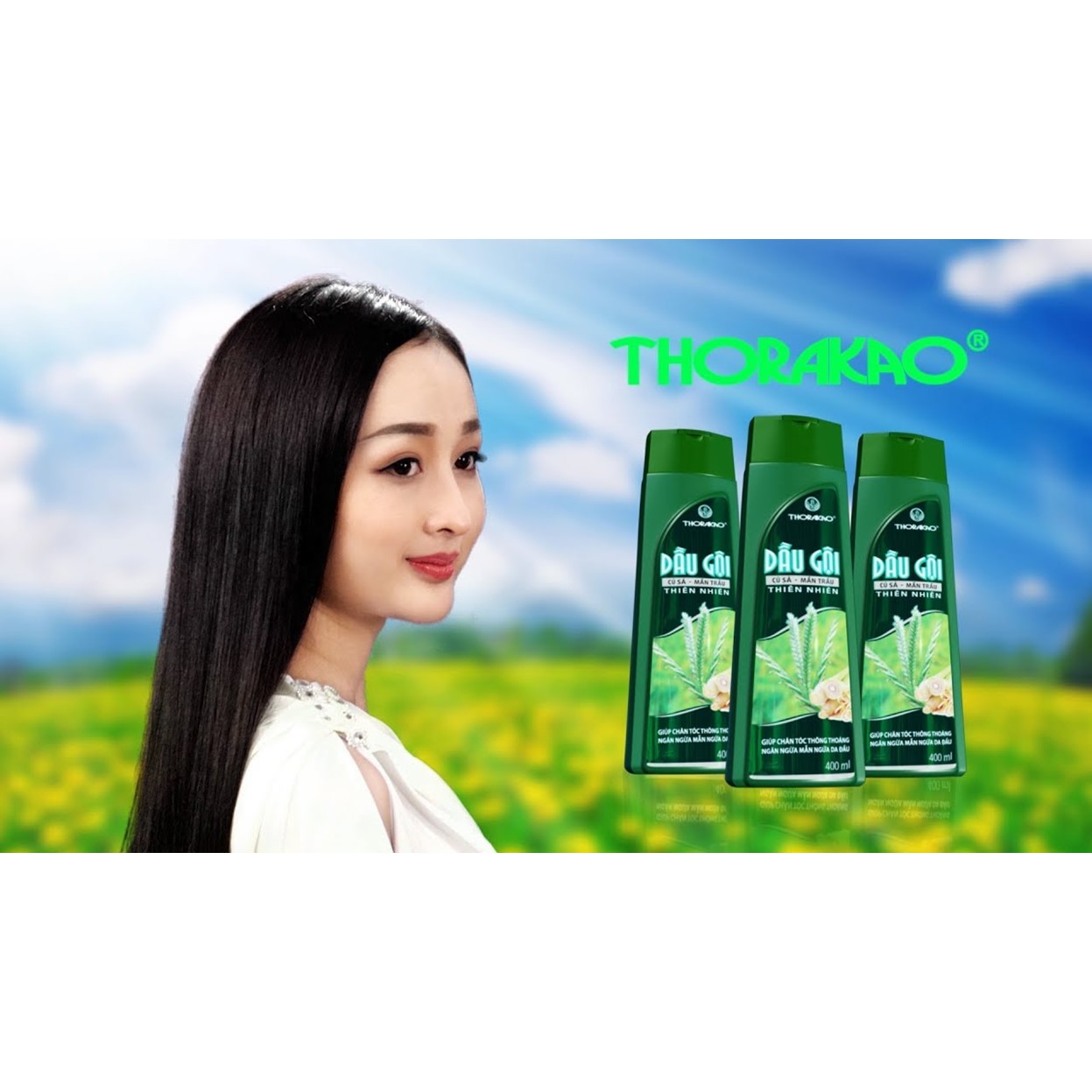 Thorakao Dầu Gội Củ Sả, Mần Trầu 400ml