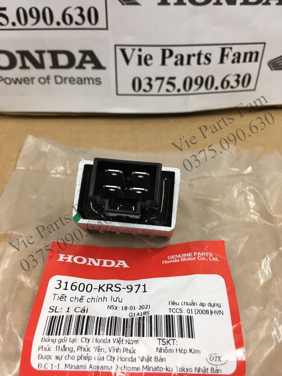 CỤC SẠC WAVE 100 , DREAM 100, FUTURE 1, DIN HONDA 100%