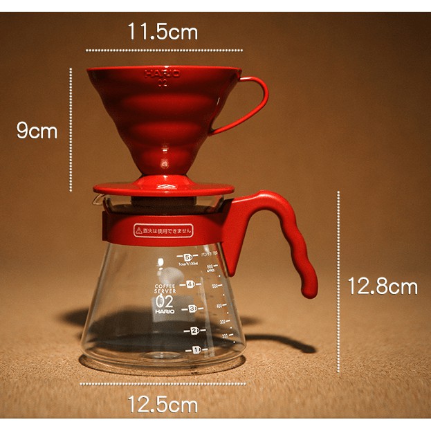 Set coffee Hario V60 2 cups-VCSD