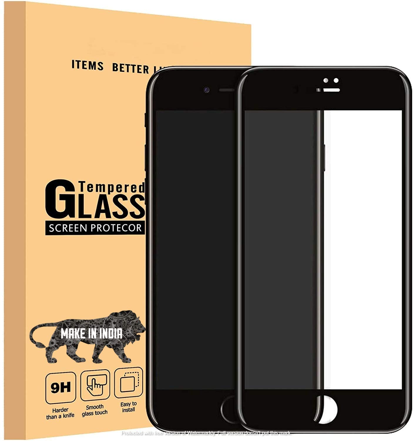 Cường lực full màn cho dùng cho iphone 7 / Iphone 8 (Đen)