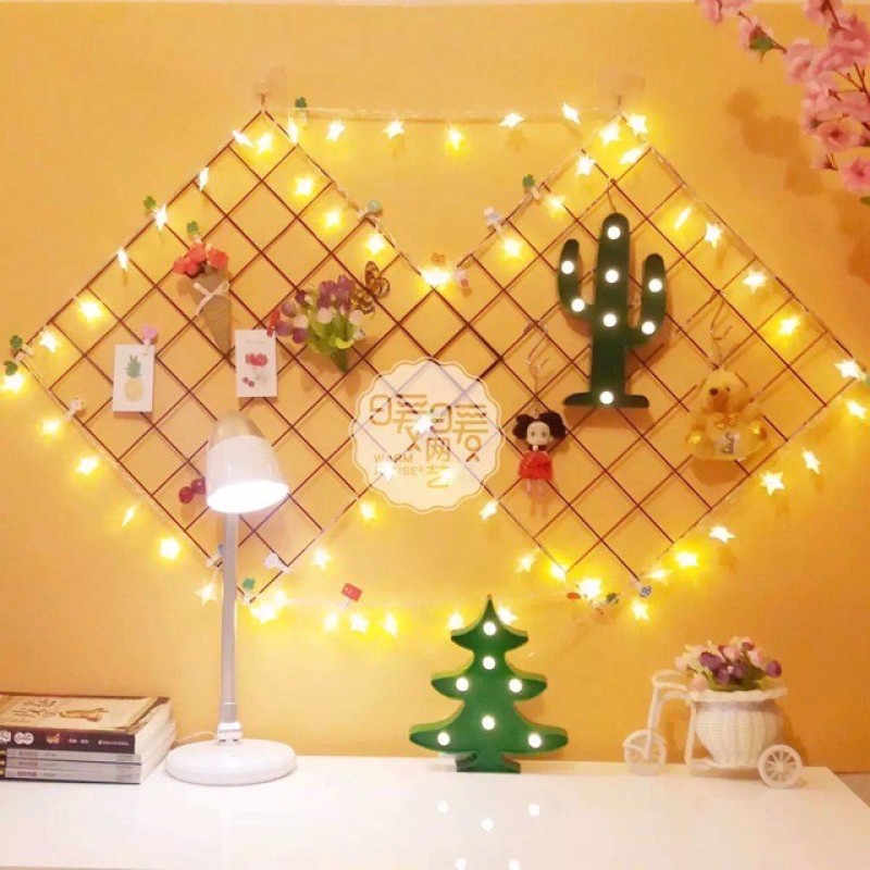 Khung lưới deco trang trí bàn học, bàn làm việc, phòng ngủ siêu xinh