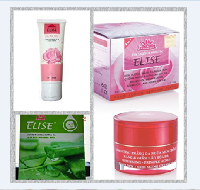Bộ dưỡng da Elise ( 1 kem dưỡng da mặt 10g, 1 sữa rửa mặt Elise, 1 mặt nạ dưỡng da trái cây)