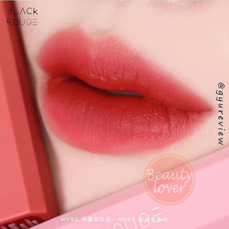 [Mẫu mới 2021] Son Black Rouge Half N Half Water Velvet –  Blackrouge Chính Hãng - Beauty Lover Son Kem Lì Mịn Mượt Nhẹ Môi Bám Màu Tốt Giảm Lem Trôi