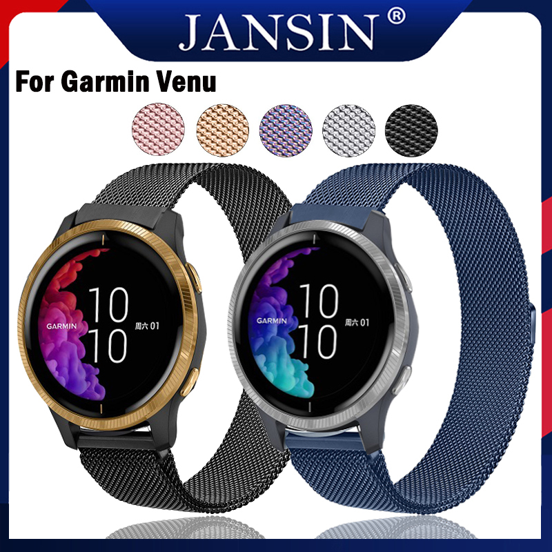 Dây đeo Garmin Venu Dây đeo từ tính Milanese Dây đeo bằng kim loại Garmin Venu Dây đeo bằng thép không gỉ