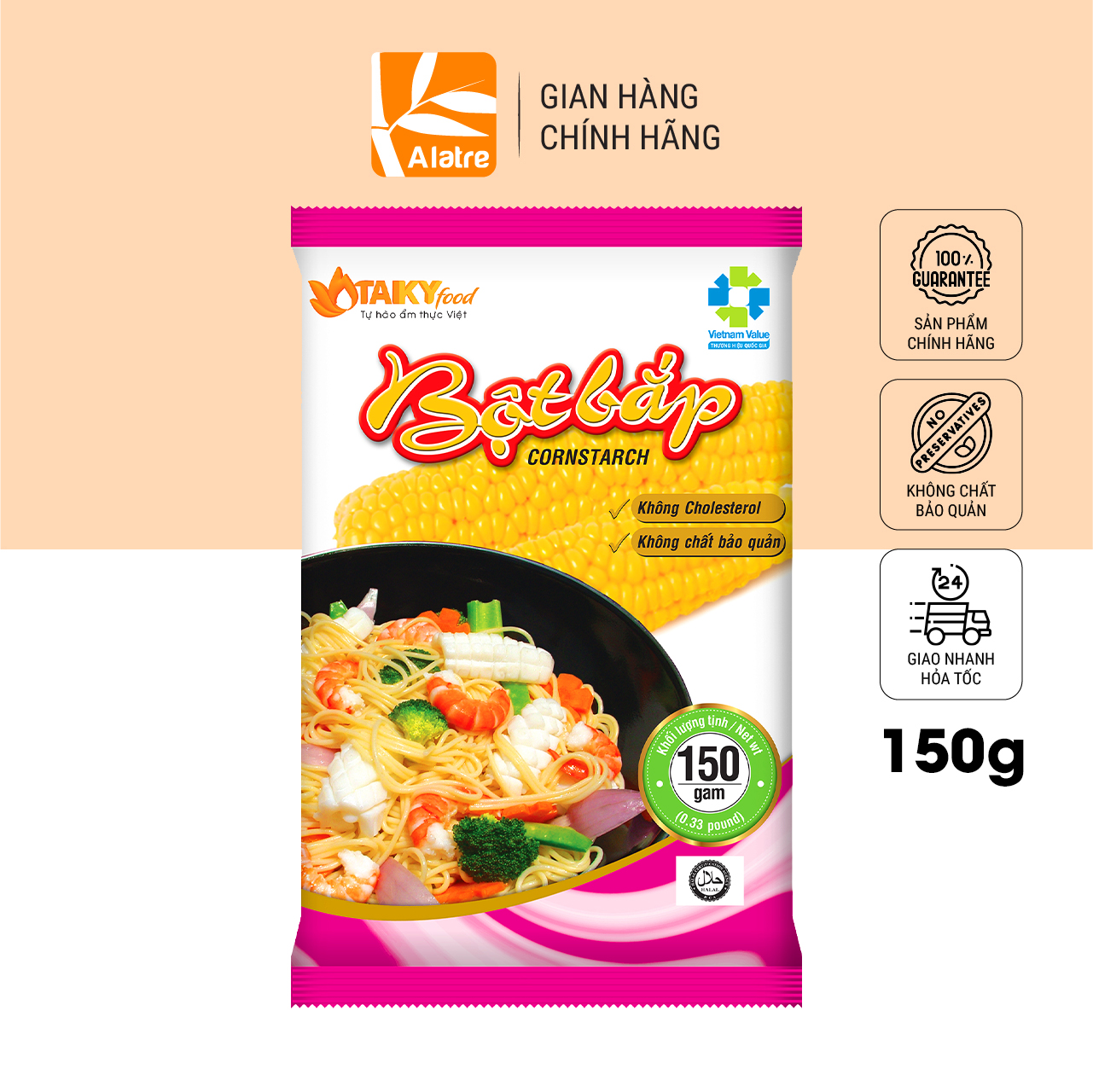 Bột bắp Tài Ký gói 150g