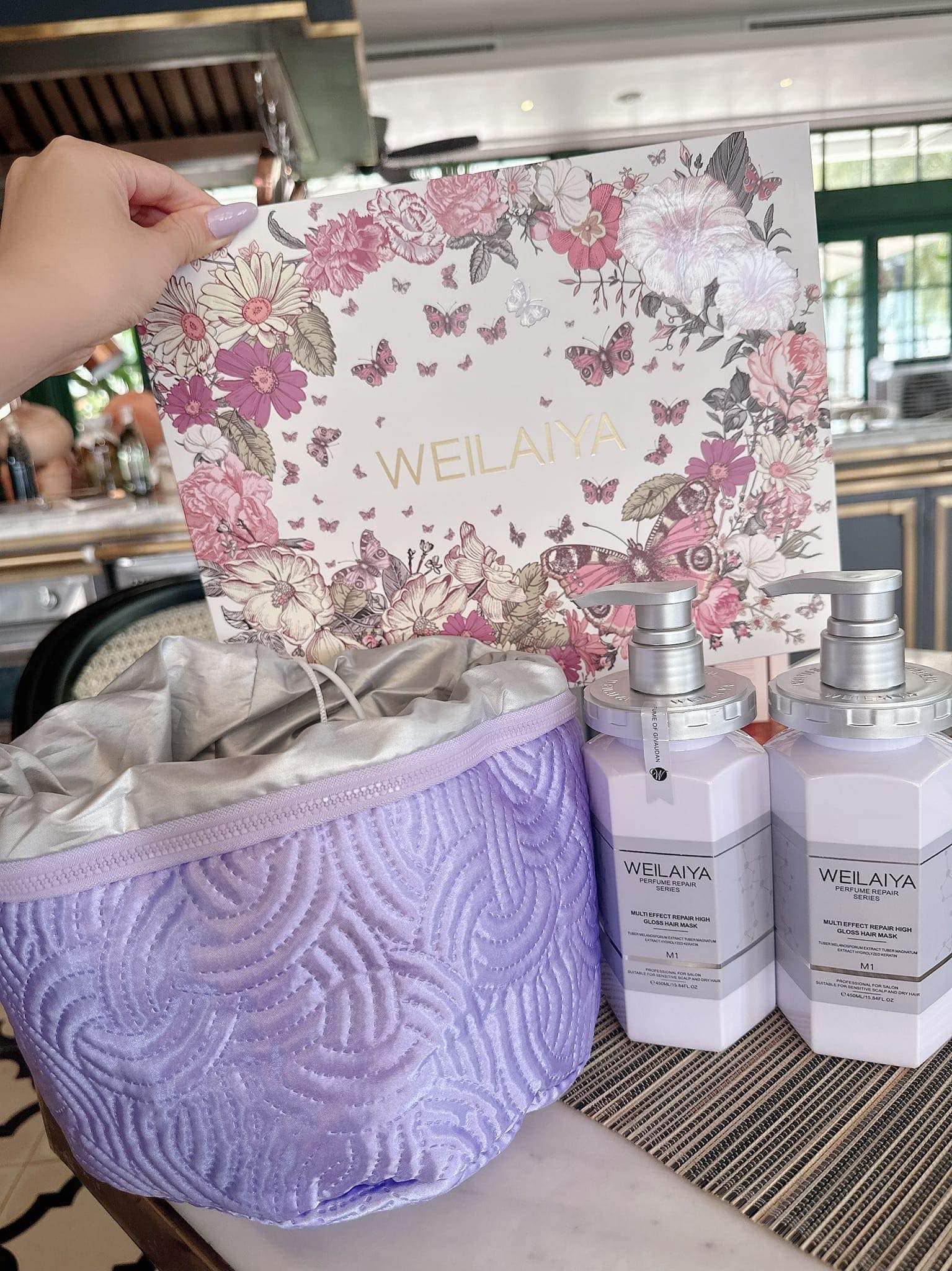 (Tặng Mũ Hấp) Dầu Hấp Tóc Phục Hồi Đa Tầng Weilaiya 450ml