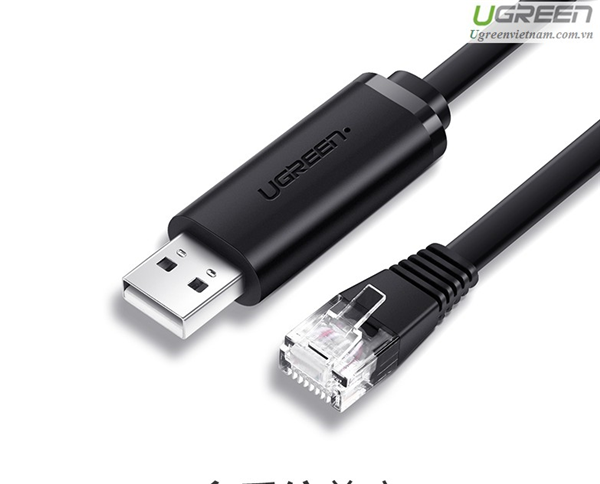 Cáp lập trình Console USB to RJ45 FTDI  Ugreen 50773 cao cấp