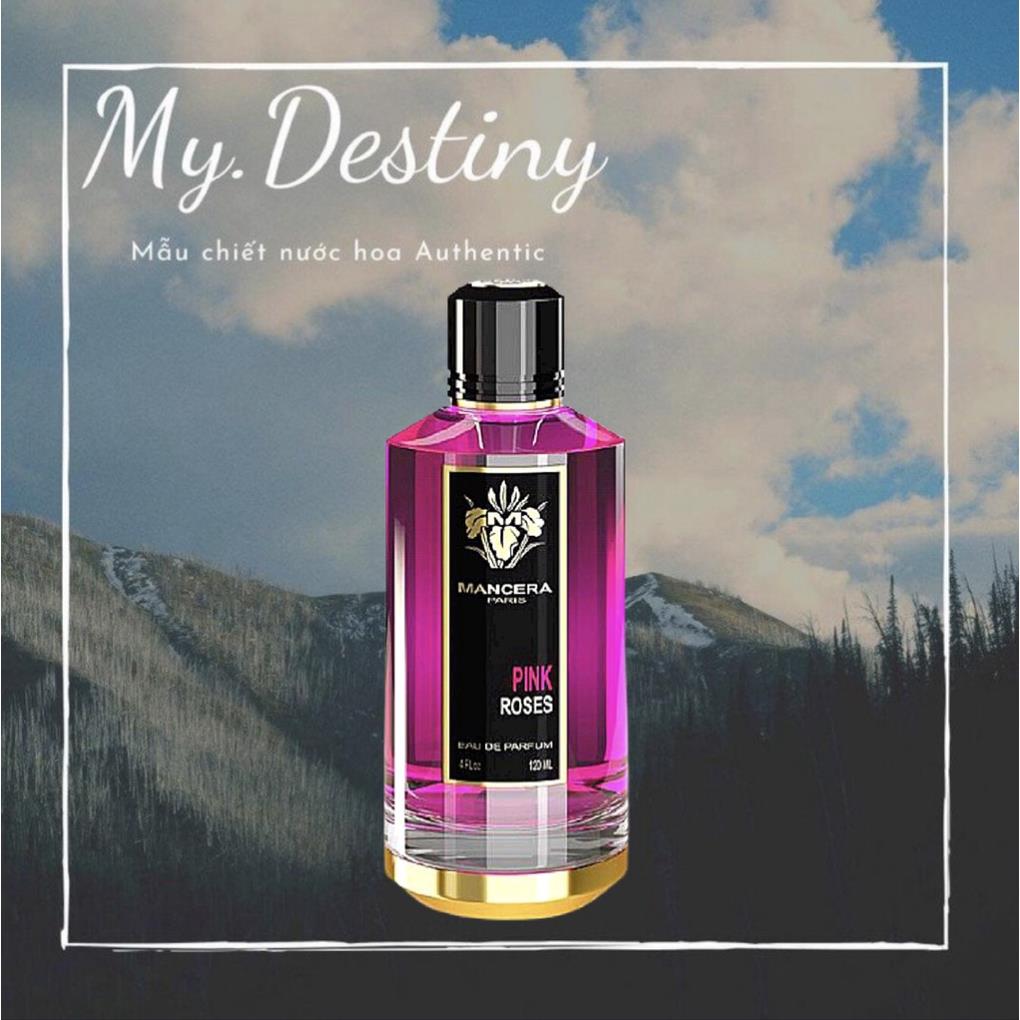 🖤 nước hoa dùng thử mancera pink rose test 10ml/20ml _mʏ.dᴇsᴛɪɴʏ