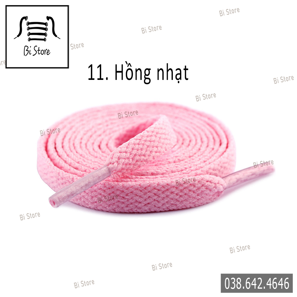 [Bảng 29 màu] Dây giày bản dẹt 6 màu hot trend dành cho các loại giày thể thao / sneaker nam nữ cổ cao + cổ thấp Nike AF1 (Air Force 1), AJ (Jordan), Adidas, Converse, Vans,...