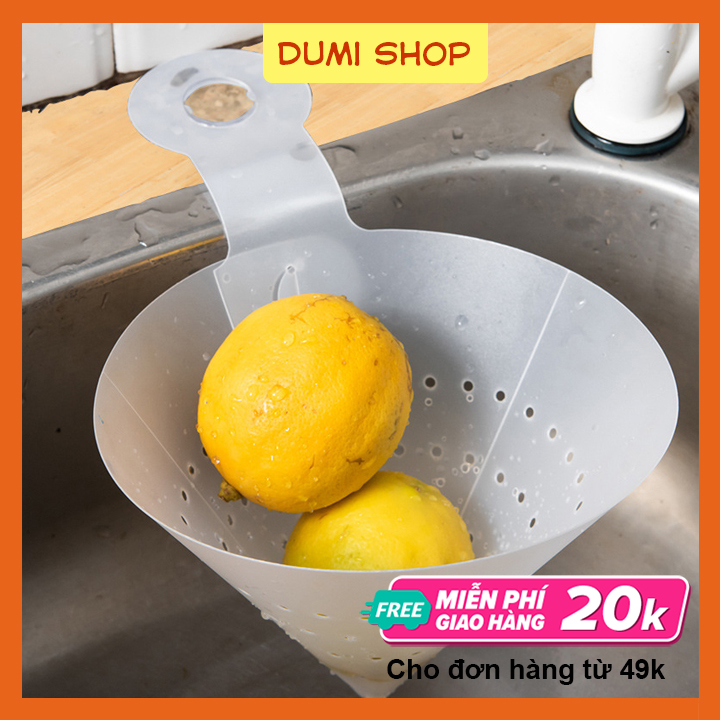 [HCM]Phễu Lọc Rác/ Thức Ăn Thừa Nhựa Trắng Tiện Ích - Phễu Lọc Rác Tam Giác- Phễu Lọc Rác Đa Năng Dumi Shop