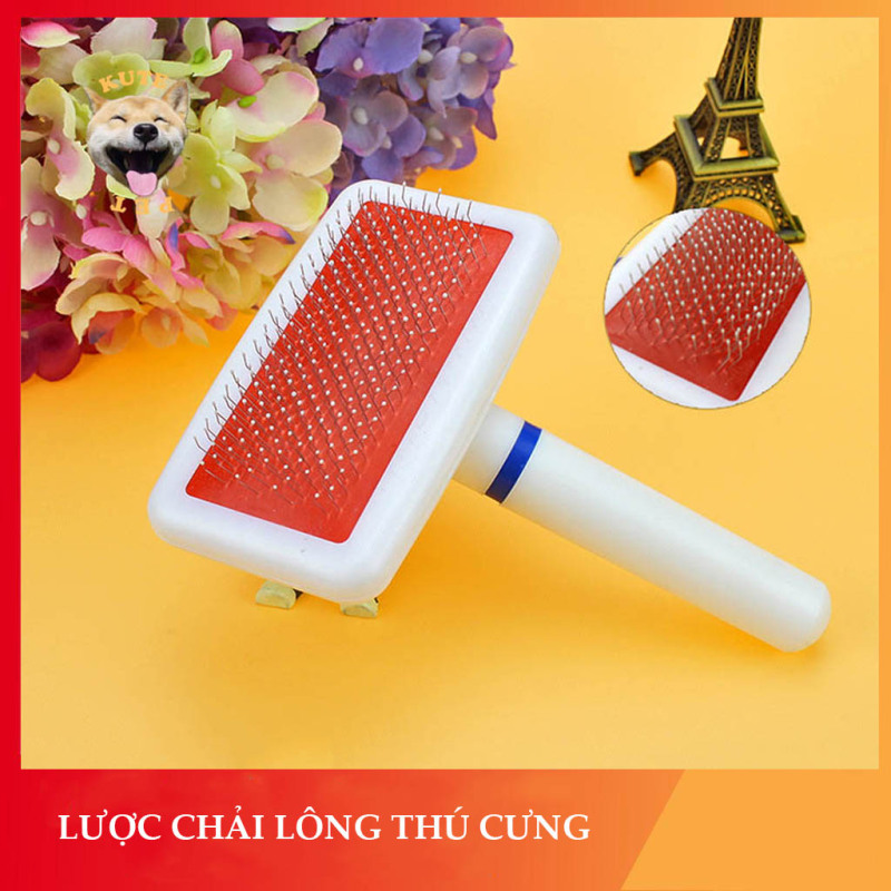 Lược chải lông cho chó mèo giúp lấy lông chết, làm bóng lông và bông lông - Kute Pet