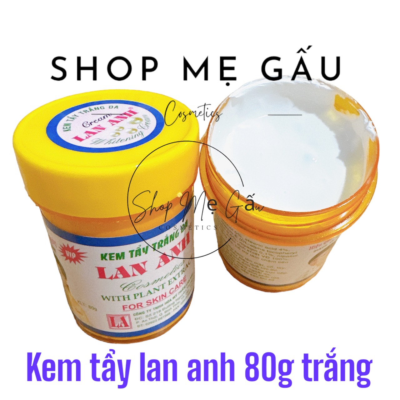 KEm tẩy Lan anh trắng, vàng 80g