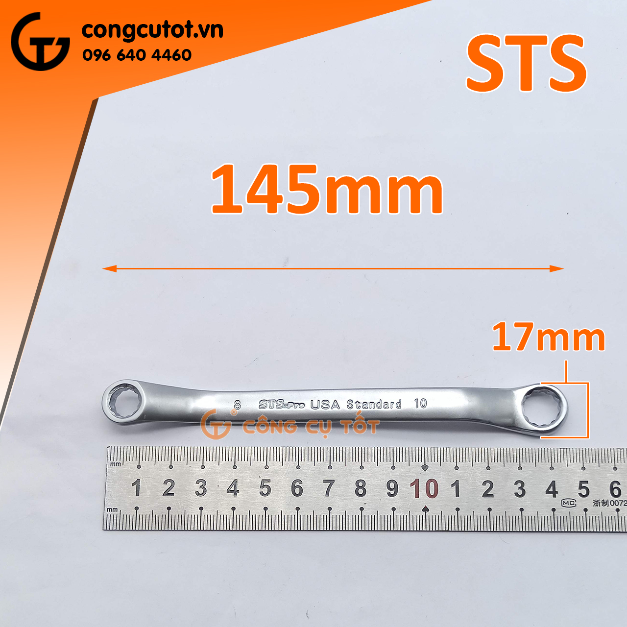 Cờ lê 2 đầu vòng STS size tùy chọn