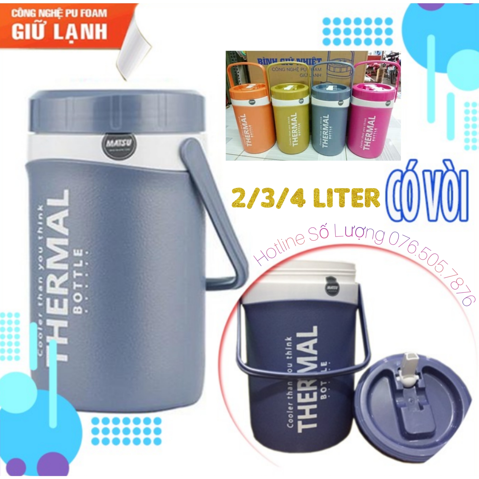 Bình giữ nhiệt 4L Duy Tân No.534