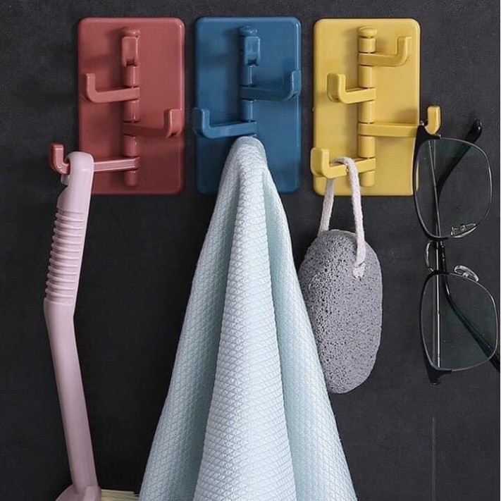 MÓC TREO ĐỒ DÁN TƯỜNG 4 NHÁNH ĐA NĂNG .ĐTVM