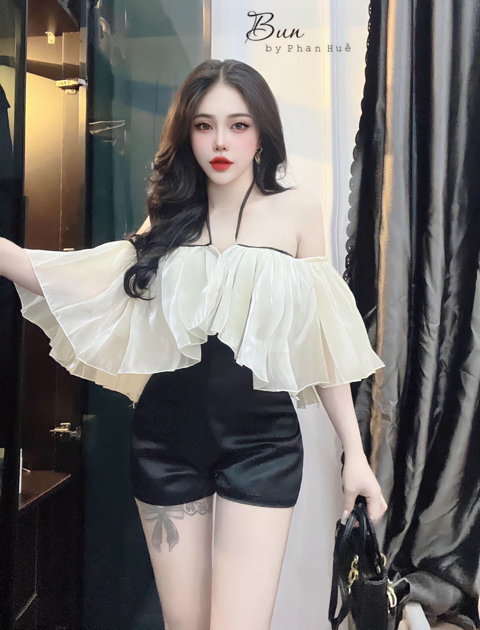 Áo Kiểu Bẹc Vai Cổ Chéo